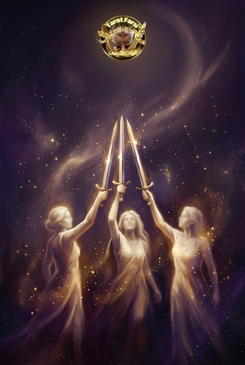 Three of Swords tarot card